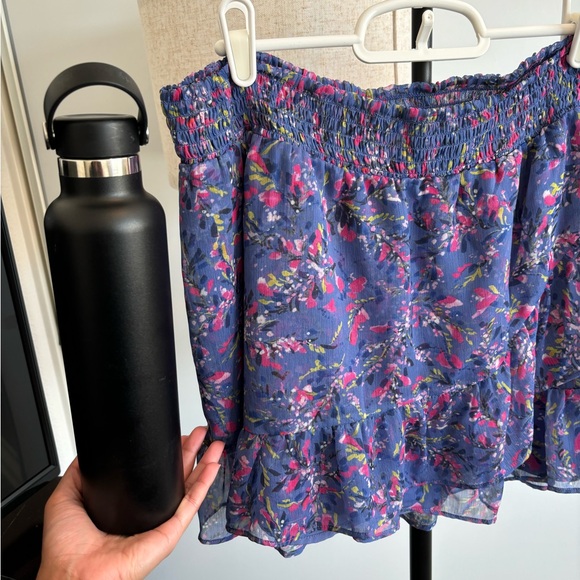 Blue floral mini skirt- French Connection - Picture 3 of 5